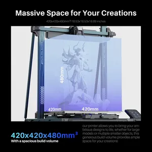 ELEGOO Neptune 4 <strong>Max</strong> Auto Leveling 420*420*480mm Printing Size FDM 3D <strong>Printer</strong> - Product Image 4