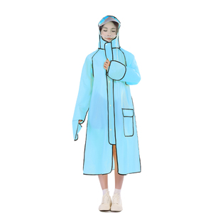 厂家直销低价黄色防水PVC雨衣带口袋牛津布雨衣户外摩托车野营用 - Product Image 2