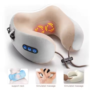 Massaggiatore elettrico a forma di U di alta qualità per il collo Shiatsu con <span class=keywords><strong>Memory</strong></span> Foam da viaggio auto Shiatsu massaggiatore elettrico vibrante
