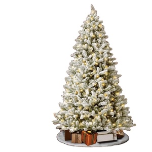 アメリカで作られたアメリカスタイル人工PVCクリスマスツリー赤と白の色 - Product Image 4