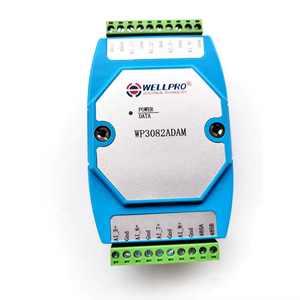 WP3082ADAM 8AI 0-20MA or 4-20MA <strong>Analog</strong> <strong>Input</strong> Module DIN RAIL RS485 <strong>MODBUS</strong> <strong>RTU</strong> Communications WELLPRO - Product Image 1