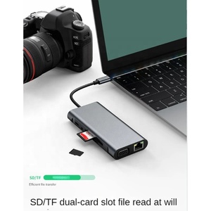 Xput Multi Function 11 in 1 USB C Hub Type C to USB 3.0 Multi Dock Station with Gigabit Ethernet for <strong>Computer</strong> and Mobile Phone - Product Image 5