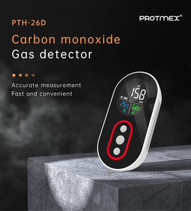 Detector de monóxido de carbono con pantalla digital 3 en 1 y sensor de temperatura/humedad LCD CO alarma para el hogar y los viajes - Product Image 4