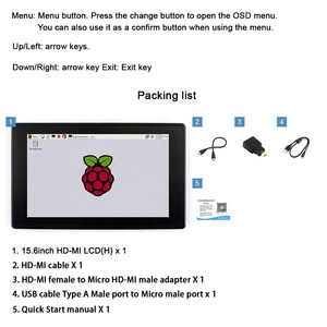 15.6 Inch Portable <strong>LCD</strong> <strong>Computer</strong> <strong>Monitor</strong> Video Player 1080P IPS USB Touchscreen Second <strong>Display</strong> for Android IOS Raspberry Pi PC - Product Image 6