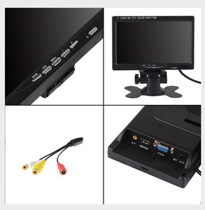 7&quot; Mini Small TV Support Remote Control 1024*600 Resolution Digital Monitor With VGA/AV/HD MI <strong>Video</strong> <strong>Input</strong> for PC <strong>LCD</strong> Screen