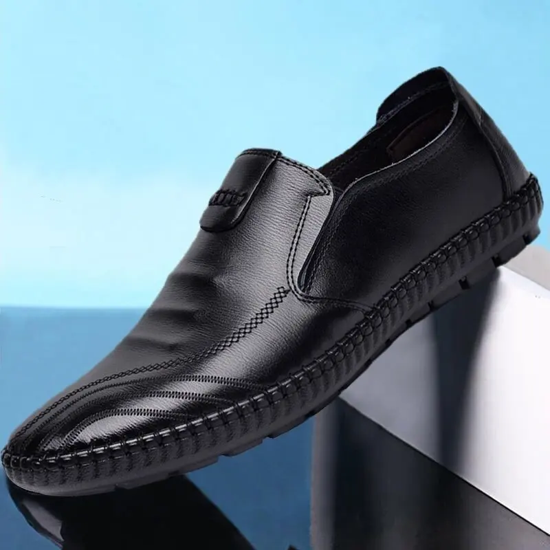 Zapatos de vestir de piel sintética para hombre, calzado ligero y cómodo de alta calidad, envío de fábrica, novedad de 2022