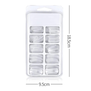 Yeni reçine yanlış tırnak ucu 100 adet kristal zırh plakası modeli zırh plakası yanlış çivi hızla uzatmak için yeniden kullanılabilir - Product Image 3