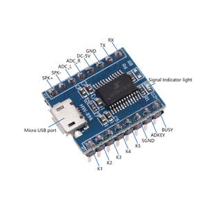 JQ6500 modulo vocale MP3 MCU annuncio controllo seriale One-to-One controllo musica a 5 canali IC - Product Image 3