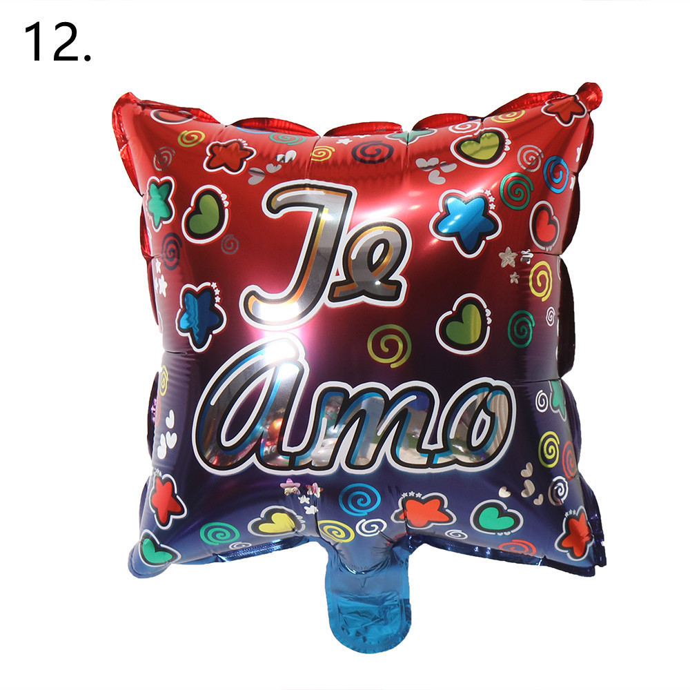 Cuadrado español de 10 pulgadas para el Día de San Valentín, lote de 12.