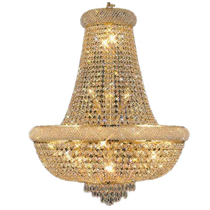 European Crystal Rustic Large Chandeliers for High Ceilings 80cm Wedding Light