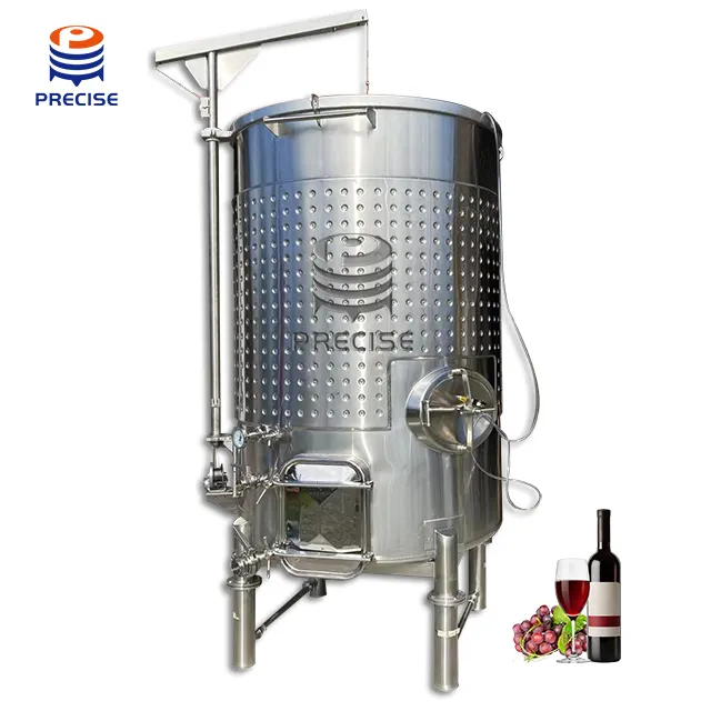 Pas SUS 304 316L 1000L 2000L 5000L 10000L Fermenter anggur putih untuk anggur