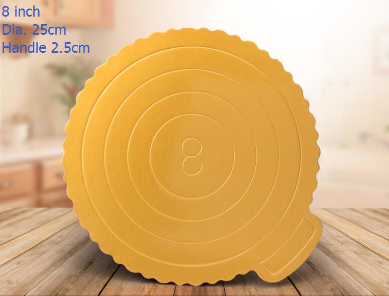 Gold Round 8 inch