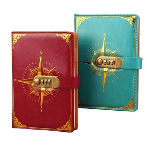 2024 nuevo libro de contraseñas cerradura retro A5 cuaderno grueso japonés y coreano simple estudiante escritura día Notebook personalización - Product Image 1