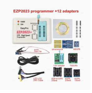 Programador USB SPI EZP2023 BIOS de alta velocidad compatible con Chip serie 24/25/93/95 con 12 adaptadores - Product Image 1