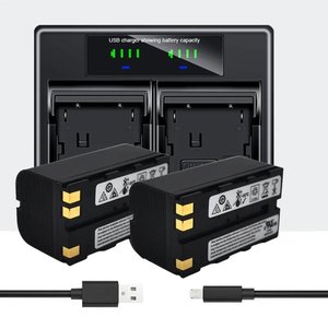 NP-F970 NP F970 USBLEDデュアルバッテリー充電器Sony NP-F970 NP-F960 NP-770 NP-F550カメラType-cUSBデュアル充電と互換性があります - Product Image 2