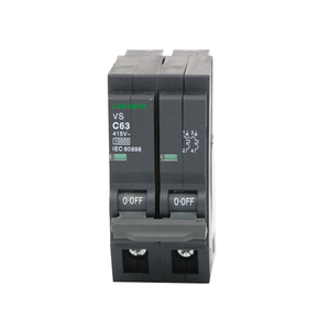 Serie LQOV MCB Disyuntor en miniatura de dos polos negro Tipo enchufable de 63 amperios para protección Li por MCB - Product Image 2