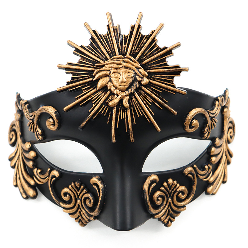 Roman sun god - black copper