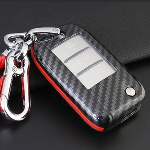 ABS karbon Fiber araba anahtarı kabuk durumda uzaktan anahtar 3 düğmeler için MG5 MG6 MG7 MG için - Product Image 2