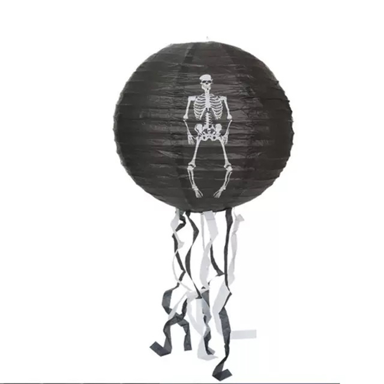 Noir-conception squelette avec des glands