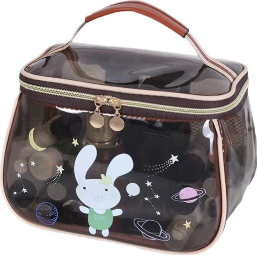 Transparent apple bag-brown little rabbit