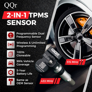 QQr TPMSセンサーデュアル周波数 (315MHz 433MHz) OEレベルユニバーサルプログラマブル無料Q03診断デバイスBluetoothツール - Product Image 2