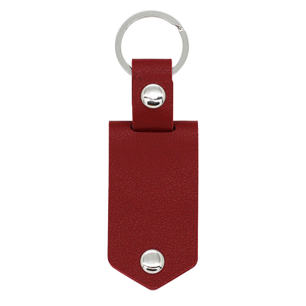 Claret leather with blank card