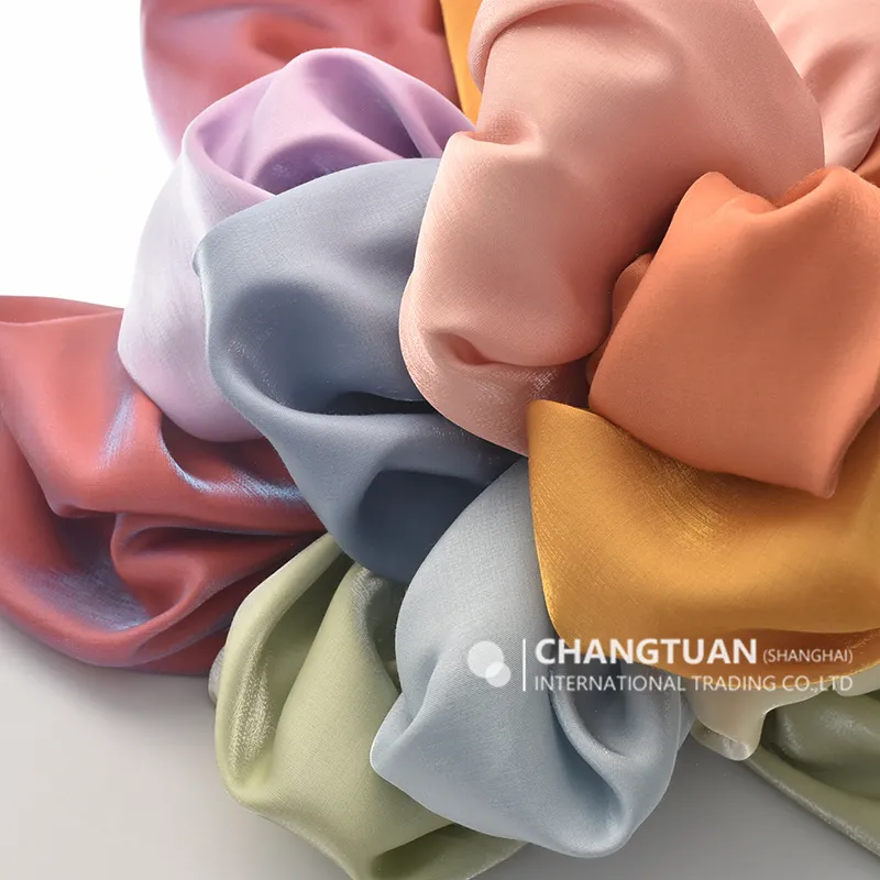 Bán Sỉ Vải Satin Charmeuse Vải Satin Tơ Nhân Tạo Hiệu Ứng Tỏa Sáng Để May Váy Áo Vải Sa Tanh Lỏng Màu Sáng Bóng