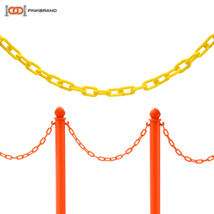 Customized 5mm 50M Short Post Plastic <strong>Chain</strong> Made in Taiwan for <strong>Chain</strong> Link Guard Rails