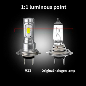 โรงงานผู้ผลิต H1 H3 ไฟ LED หมอก 80W CANbus Fanless 1:1 ออกแบบ LED Globes ฮาโลเจนขนาด 12V H4 H7 H11 9005 9006 แสงอัตโนมัติ - Product Image 3