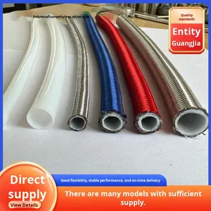 หลอดพลาสติกอัด <span class=keywords><strong>PTFE</strong></span> แบบนิ่มป้องกันไฟฟ้าสถิตย์ทนต่อการกัดกร่อนป้องกันเสียงรบกวนไร้สายบลูทูธสีขาวน้ำนม