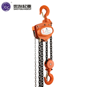 0.5/1/2/3/5/10t环链葫芦防锈手动链块10英尺/3米20英尺/6米，带两个挂钩 - Product Image 1