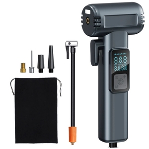 Multi-Functional 150Psi Air Pump Tire Inflator Emergency Tool with Window Breaker and Cutting Knife <strong>Function</strong> - Product Image 1