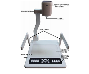 Cámara de documentos de escritorio Ultra HD flexible plegable moderna para salida de vídeo escolar HD MI VGA Visualizador - Product Image 2