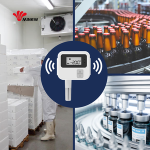 Minew Global Use Bluetooth Temp Sensor Registrador de datos de temperatura en tiempo real con función de humedad y ubicación