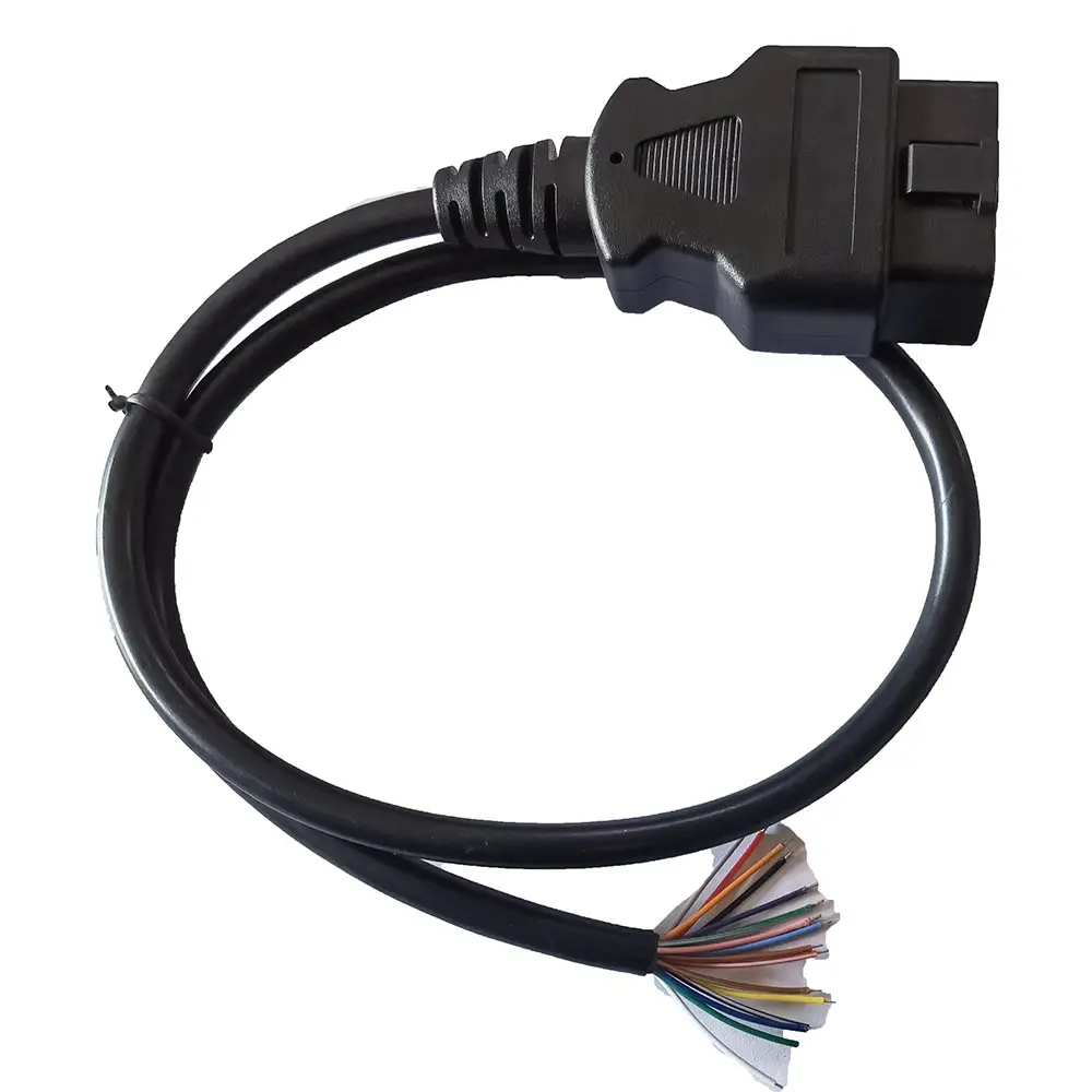 Assemblaggio personalizzato connettore maschio 16pin J1962 OBD2 OBD-II per aprire il cavo di prolunga diagnostico OBD del cavo della spina