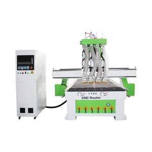 Enrutador CNC 1325 Cabezales múltiples Máquina enrutadora CNC para carpintería de cuatro husillos - Product Image 1