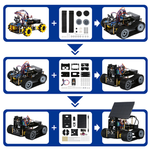 ACEBOTT 4WD Smart Tank IoT Robot Kit batteria solare fotocamera di programmazione per bambini di apprendimento per Arduino - Product Image 6