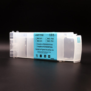 HP 91 için 6 renk 800 mL/adet boş dolum mürekkep HP için kartuş Designjet Z6200 5500ps z6100 5100 yazıcı - Product Image 5