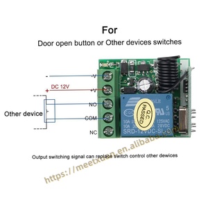 <strong>Wireless</strong> Remote <strong>Control</strong> Switch for Learning Code Transmitter Remote DC 12V 1CH <strong>Relay</strong> 433Mhz Receiver Module - Product Image 3