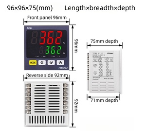 Controlador de temperatura Tc4w Tc4s Ssr Relé Salida dual Entrada múltiple Digital Inteligente