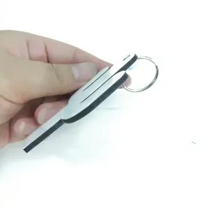 Kaktüs şekli anahtarlık özel logo ahşap boş süblimasyon MDF anahtarlıklar toptan