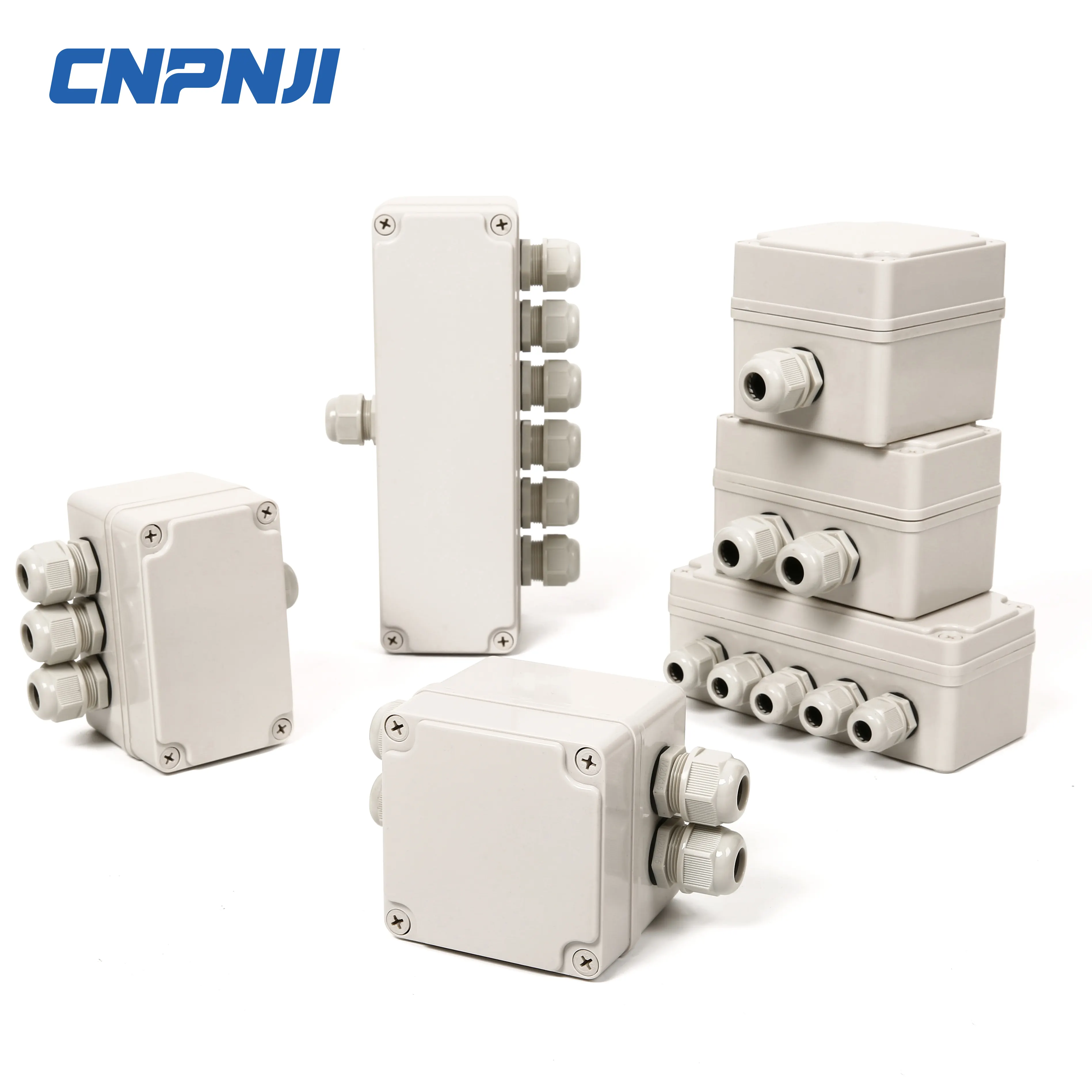 Boîtes en plastique étanches CNPNJI IP65 pour fournitures de boîtier d'équipement électrique électronique boîtiers ABS boîtier d'instrument