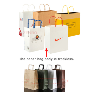 Fully <strong>Automatic</strong> Paper Bag <strong>Making</strong> <strong>Machine</strong> with <strong>Handle</strong> Sheet Fed ZB1260S-450 - Product Image 4