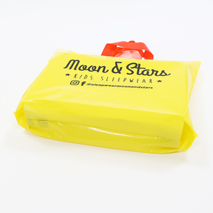 Tas belanja ukuran logo dengan gagang logo kustom kualitas tinggi kantung plastik tas belanja - Product Image 4