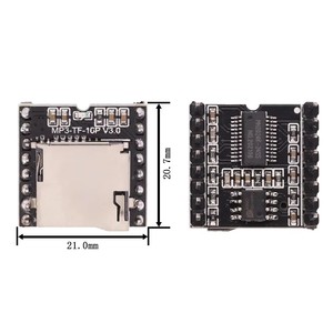 Mini modulo lettore MP3 scheda TF U disco Audio scheda vocale DF MP3-TF-16P all'ingrosso - Product Image 6