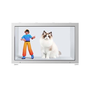 Custom 3D Publicidade <span class=keywords><strong>Display</strong></span> Full HD Ver Através Do Gabinete <span class=keywords><strong>LCD</strong></span> Transparente Transparente <span class=keywords><strong>LCD</strong></span> AI Photo Booth Showcase Box <span class=keywords><strong>Display</strong></span>