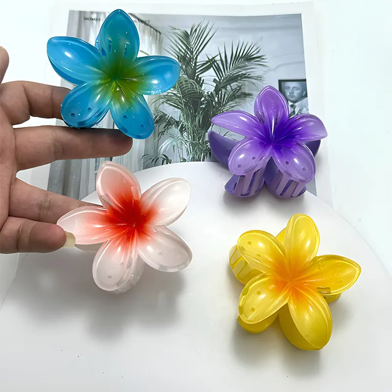 Amazon Best Selling Fashionable Flower Hair Clips Colorful and Firmly Holding for Women's Thick and Thin Hair