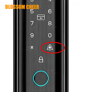 E5 3D sistema di blocco intelligente di lusso elettronico con impronte digitali accesso WiFi in lega di alluminio nera per la casa in legno hotel carta digitale bloccata