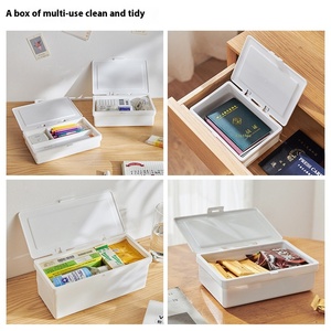 XJH大容量多功能台式塑料盒家用家庭药盒文具盒带分隔器 - Product Image 4