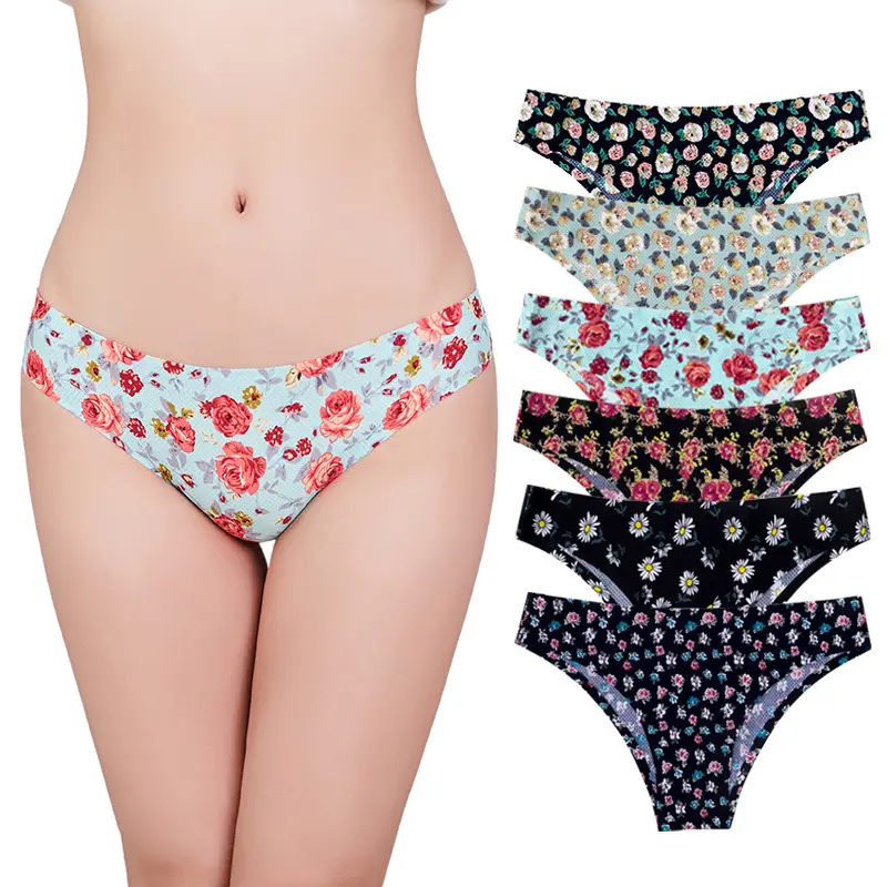 Manufacturers Direct Selling Customized Women Sexy Underwear Women Thong Panties Women Printed Thongs